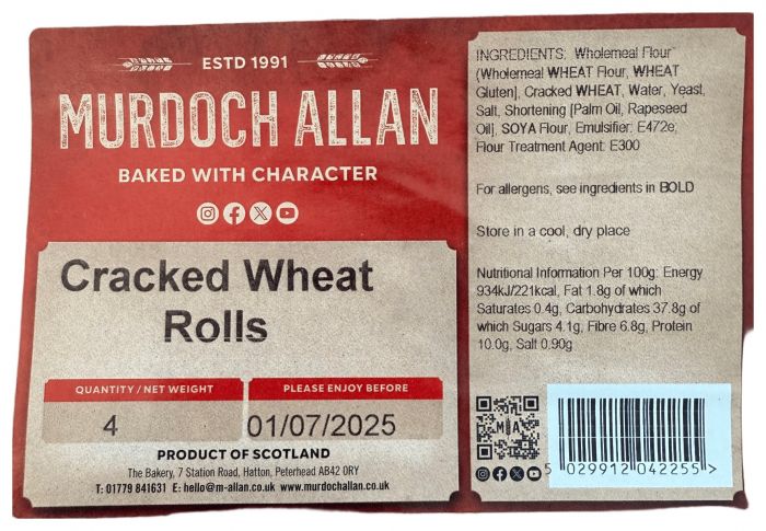 CRACKED WHEAT ROLLS(4)